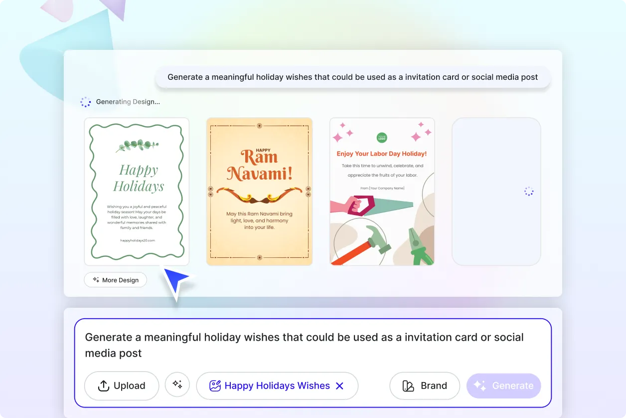 Free AI Happy Holidays Wishes Generator, Free Online Holiday Message Maker